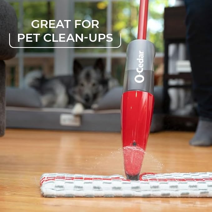 O-Cedar Genuine ProMist MAX Spray Mop Head Replacement | Machine Washable | Reusable | Microfiber Refill | Removes 99% of Bacteria