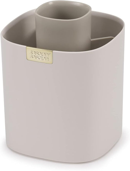 Joseph Joseph Viva - Tiered Makeup Brush Pot Organiser with dividers for brushes, eyeliners, lip pencils, mascara storage