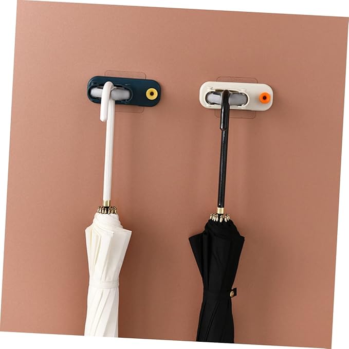 Hook Rack Mop Broom Holder Wall Mounted Cleaning Supplies Coat Hanger Broom Organizer Sturdy Heat-Resistant for Kitchen Bathroom