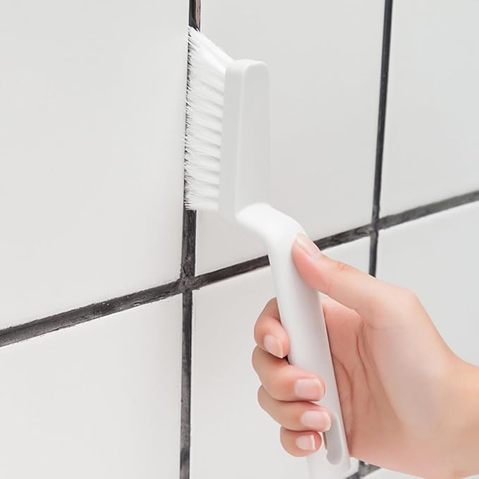 Window Groove Brush Tile Gap Cleaning Brush V-Shaped Hard Bristle Multifunctional for Bathroom Toilet Grout and Household Crevice Cleaning