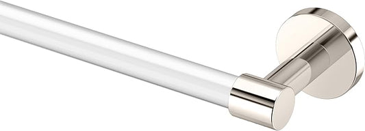 Gatco Clarion 24" L Towel Bar, Crystal-Clear Acrylic Polished Nickel