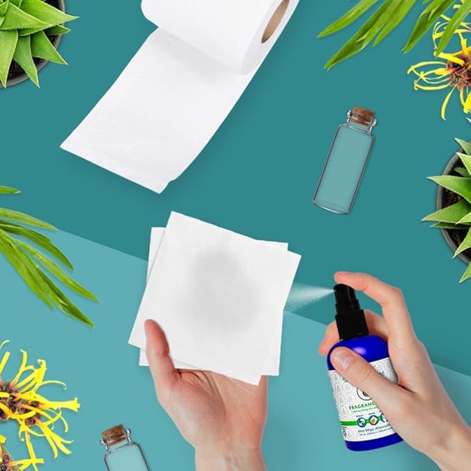 PRISTINE Toilet Paper Spray- As Seen on Shark Tank, More Natural Personal Cleansing Wipes & Flushable Wet Wipes Alternative, Spray Toilet Paper to Create Flushable Wipe, Coconut Amber, 32 fl oz Refill