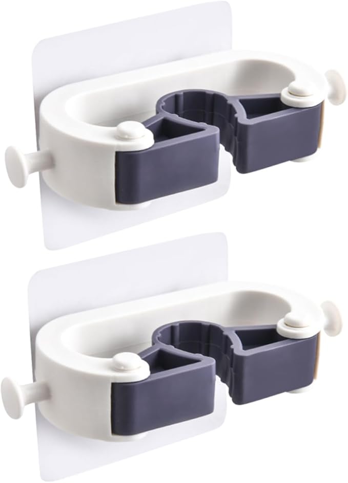 2pcs Mop Broom Holder Wall Mounted Mop Hanger Broom Organizer Cleaning for Home Sturdy