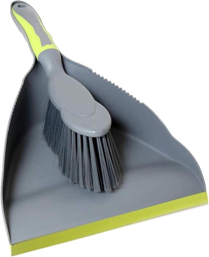 Dust pan Broom Dustpan Brush - Dust Pans with Brush, Hand Broom and Dustpan Set, Dustpan and Brush Set, Handheld Broom and Dustpan Set, Dustpan are Used to Clean, Floors, Tables, Animal Cages (3pcs)