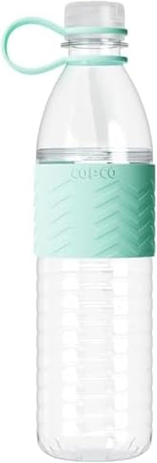 Copco Hydra 20 oz Tritan Water Bottle with Leak-Proof Lid & Textured Grip - BPA-Free, Dishwasher Safe, Easy Twist-Open for Ice & Fruit - Fits Cup Holders, Lightweight, Durable(Robins Egg Blue)