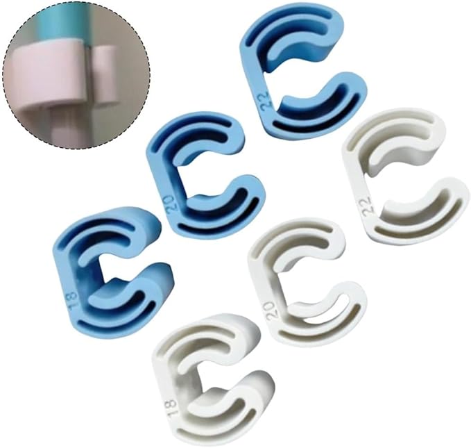 3 Pieces Mop and Broom Holder Wall Mounted Organizer Clips for Efficient Storage and Organization in Bathroom Kitchen or Garage (blue)