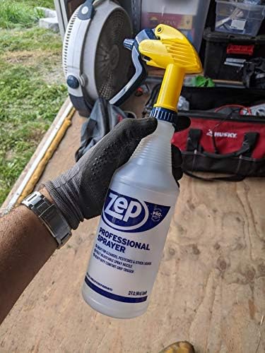 Zep Streak-Free Glass Cleaner 1 Gal (Case of 4) Professional Sprayer Bottle (Case of 12) - ZU1120128 - Ammonia Based Professional Grade Formula