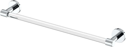 Gatco Clarion 18" L Towel Bar, Crystal-Clear Acrylic Chrome