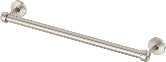 Gatco 5211SN Gibson Towel Bar | Retro Modern Wall-Mounted Bathroom Towel Bar | Stylish Decorative Hardware, Heavy Duty Metal, EZ Ancor Mounting | Satin Nickel Finish