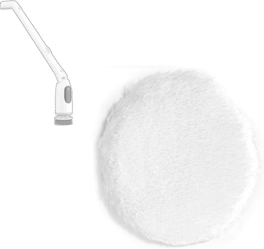 Electric Rotary Floor Scrubber Replacement Head, Cordless Floor Scrubber with 3 Speeds, Adjustable Telescopic Handle, 8 Brush Heads, LED Display, IPX7 Waterproof (No Include Scrub Brush)