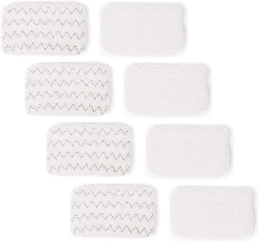 Steam Mop Pads 8 Pack Compatible with Bissell Symphony Steam Mop 1252 1606670 1543 1652 1132M 1530 11326 Hard Floor Vacuum Steam Cleaner Series