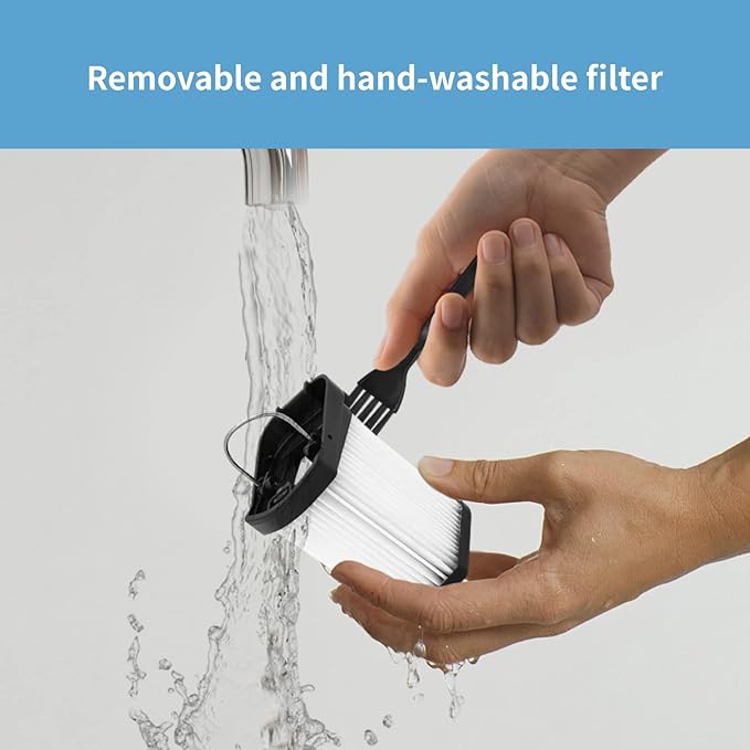 4 Pack Replacement Fabric Filter Compatible with Shark Cordless Handheld Vacuum WV410CO WV401BL WV410WH WV410PR WV401PK WV403BR WV410BL WV410GN WV410TL, Compare to Part XFFWV400