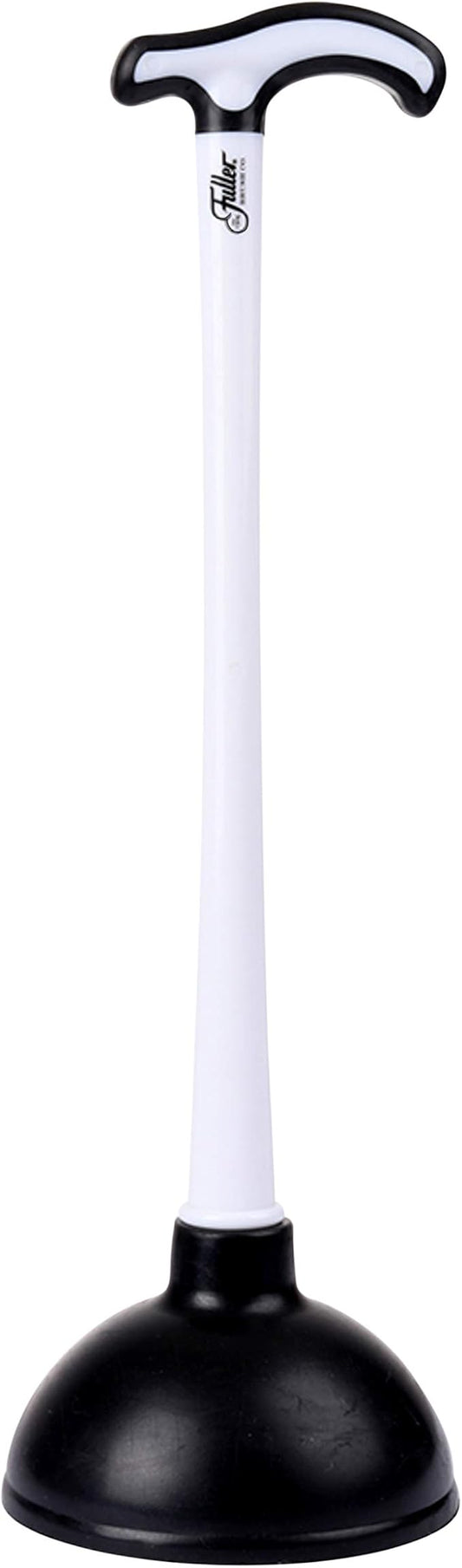 Fuller Brush Toilet Bowl Plunger – Heavy Duty Rubberized Pistol Grip Handle – 15-Inch Tapered Plastic Handle, 5-5/8 Inch Plunger Head – Unclogs Toilet, Sink, Shower, Floor Drains (Pack of 1)