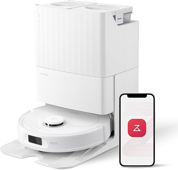 roborock Qrevo Pro Robot Vacuum and Mop with FlexiArm Design Edge Mopping, Dynamic Hot Water Mop Washing and Auto Mop Drying, Intelligent Dirt Detection, 7,000 Pa Suction, Ideal for Carpets