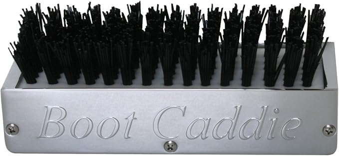 GG Grand General Chrome Aluminum 7-1/2" (L) x 2-5/8" (H) x 3" (D) Boot Caddies, Black Brush w/Amber/Amber LED