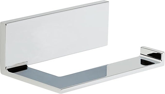 Delta Vero (1-Pack) Toilet Paper Holder Polished Chrome Tissue Roll Holder for Bathroom Organization and Storage Single Post Toilet Tissue Holder Wall Bathroom Accessories 77750