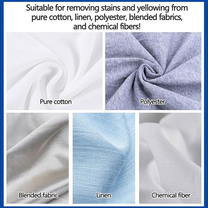 Laundry Stain Remover, Powerful Fabric Stain Cleaner for Clothes, Removes Grease, Oil, Food & Sweat Stains, Safe for Everyday Use