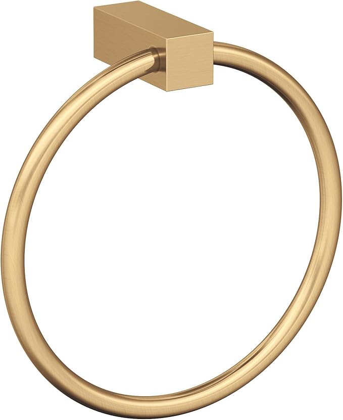 Amerock BH36082 Monument 6-1/2" Wall Mounted Towel Ring - Champagne Bronze