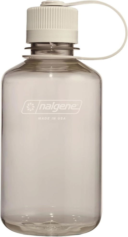 Nalgene Sustain Tritan BPA-Free Water Bottle Made with Material Derived from 50% Plastic Waste (Using ISCC Certified Mass Balance), 16 OZ, Narrow Mouth, Cotton