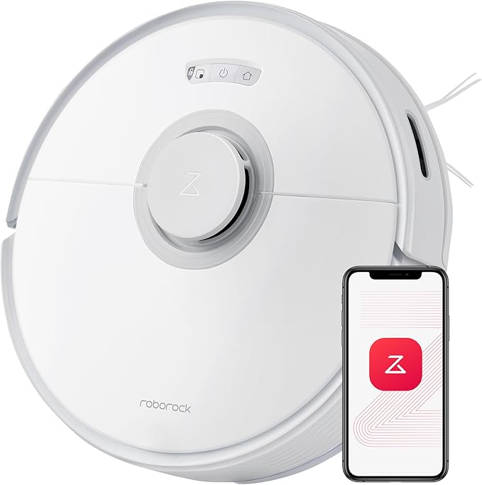 roborock Q7 Max Robot Vacuum and Mop Combo, 30-Level Water Flow Control, 4200Pa Suction, PreciSense LiDAR Navigation, No-Go Zone, No-Mop Zone, App & Voice Control, Ideal for Pet Hair