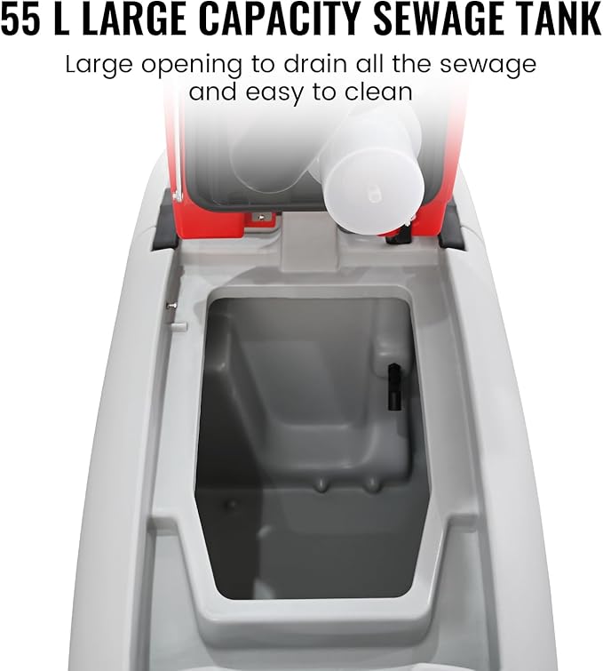 Doppy Walk Behind Floor Scrubber Machine, 32.7" Dual Brushes, 50L Clean & 55L Sewage Tank, 24V Commercial Hand Push Floor Scrubber