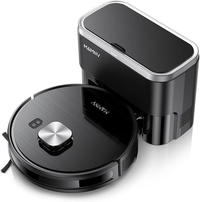 Robot Vacuum and Mop Combo, Robot Vacuum Self-Emptying with 11500Pa Suction, 90-Day Capacity, Fast Home Mapping, LiDAR Navigation, Smart Obstacle Avoidance, Ideal for Pet Hair, Carpet, Hard Floor