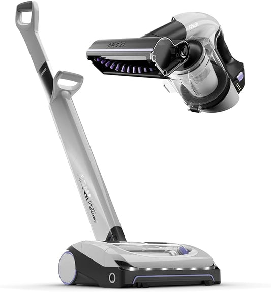 Gtech System Platinum Bundle Vacuum Cleaner Bundle - Includes The AirRam Platinum Upright and The Multi Platinum Handheld - Rechargeable 22V Lithium Ion Battery - Anti-Hair Wrap