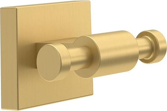 Franklin Brass Maxted (1-Pack) Towel Hooks Modern Gold Wall Mounted for Robes 2-Prong Holder Bathroom Accessories MAX35-MG