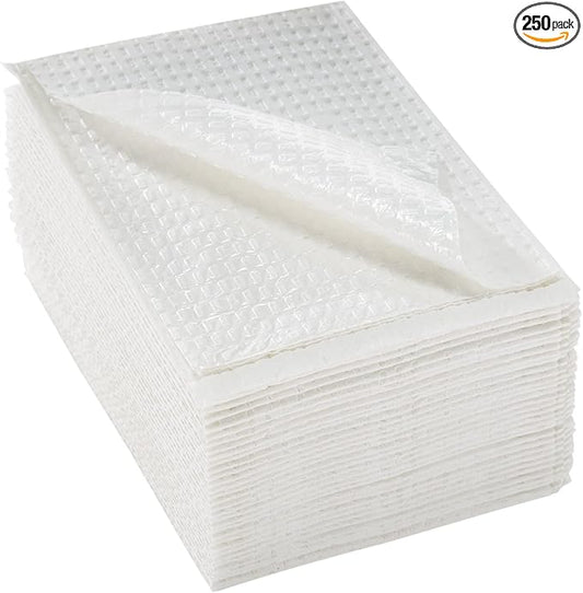 McKesson Disposable Towels [Pack of 250] for Dental Bibs, Nails, Tattoo, Dentist, Medical - 13 x 18 in, 2-Ply Tissue with Poly Back, Waffle Embossed, White
