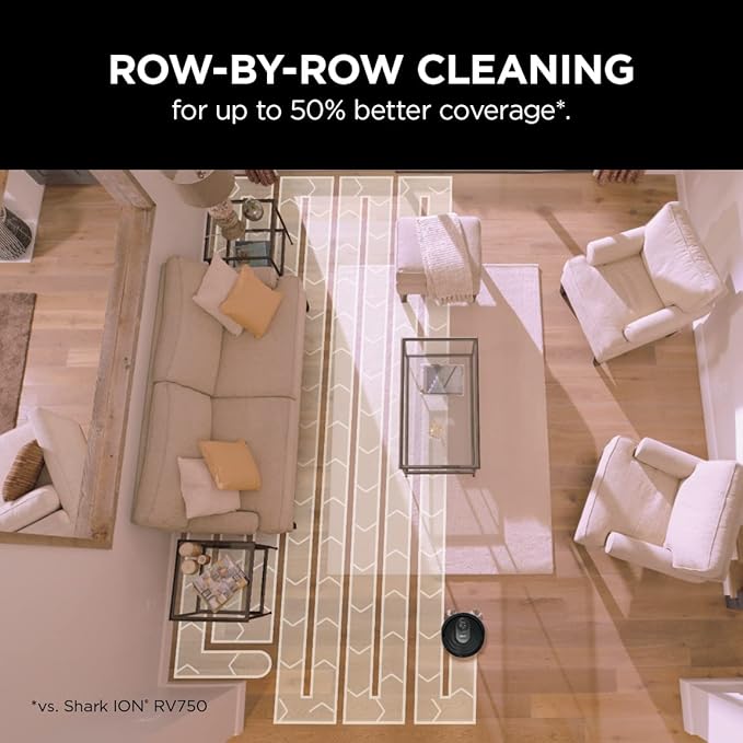 Shark AI Robot Vacuum & Mop with Self-Cleaning Brushroll for Floors, Carpet Black/Silver (RV2001WD) With LiDAR Navigation