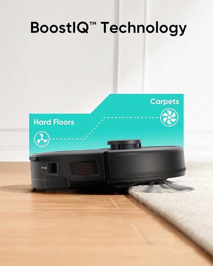 eufy L60 Robot Vacuum with Self Empty Station, Hair Detangling Technology, Up to 60 Days Hands Free Cleaning, 5,000 Pa Suction +6 Pack Dust Bag