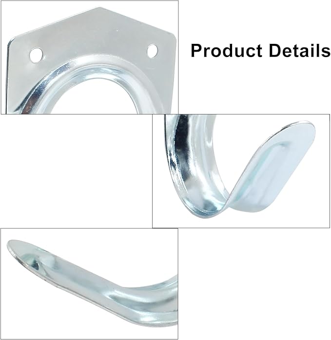 10 Pack Tool Storage Hooks Wall Mounted Double Tool Storage Hangers Mop Broom Holders Organizer for Garage Shed Ropes Bracket Garden Tools