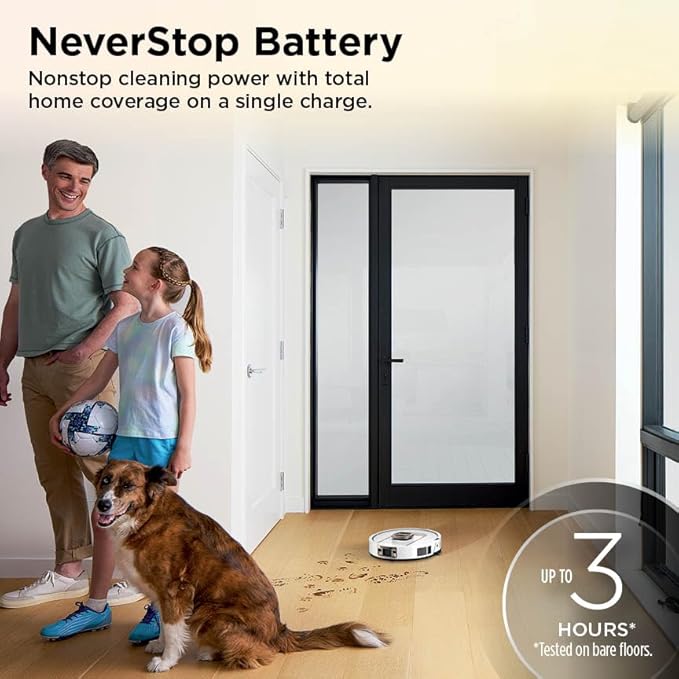 Shark Robot Vacuum & Mop Combo, PowerDetect ThermaCharged NeverTouch Pro, Self-Emptying, Self-Refill with Heated Mop Cleaning, 60-Day Capacity, 30-Day Tank, 6 PowerDetect Technologies, White, AV2900XE