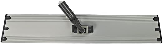 CleanAide Flat Mop Plate Frame for Microfiber Pads, Commercial-Grade Aluminum with 360° Swivel, Hook and Loop Fastening, Lightweight and Durable, Gray, Frame Only, 18 Inches