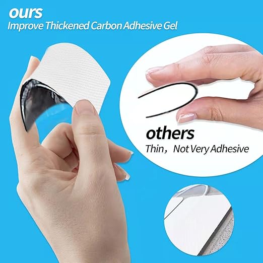 Extra Large TENS Unit Replacement Pads, 8-2" X 4", 4-4" X 4"，Multiple Sizes TENS Unit Pads with Pad Holder, Reusable and Self-Adhesive Electrodes Pads