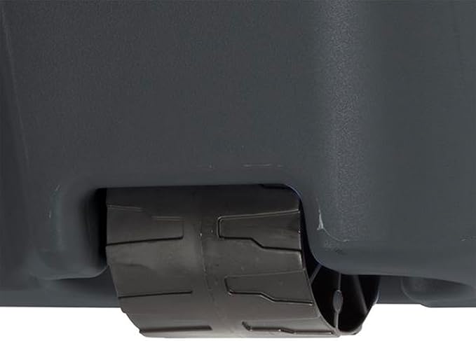 Sterilite 8 Pack 45 Gallon Wheeled Latch Tote, Stackable Plastic Storage Bin, Gray/Green