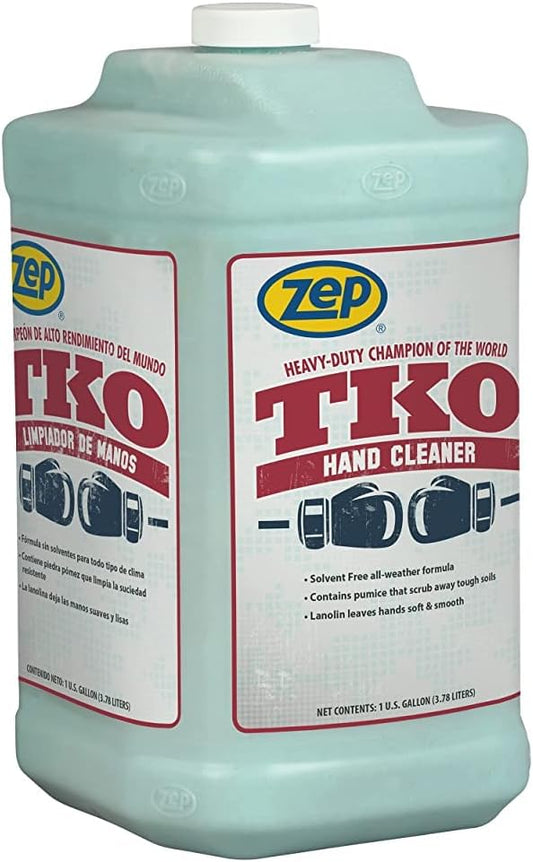 Zep Heavy-Duty TKO Hand Cleaner - 1 Gallon (Case of 4) R54824 - No Pump, Refill Only - The GO-to Industrial Hand Cleaner for Pros That Actually Works!