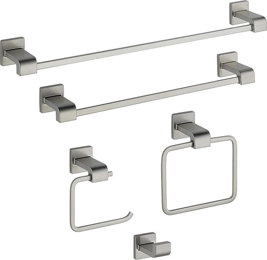 Delta 77535-SS Ara Single Towel Hook Bath Hardware Accessory in Stainless Steel
