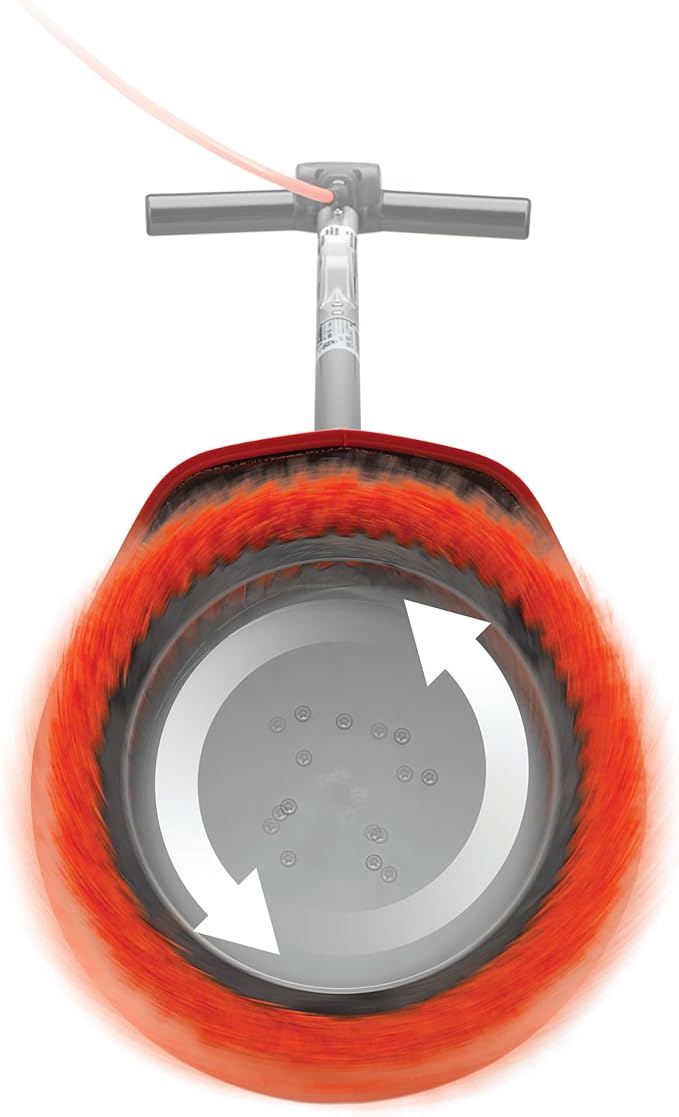 Oreck Commercial Orbiter Hard Floor Cleaner Machine, Multi-Purpose Floor Cleaning, Random Orbital Drive, Wide Cleaning Path, 50-Foot Long Cord, ORB550MC, Gray/Red