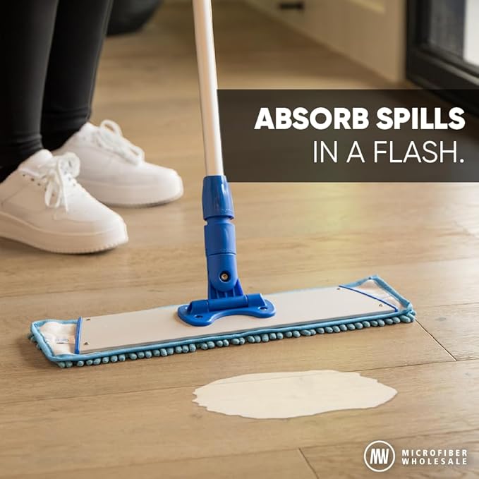 Microfiber Wholesale 18" Chenille Mucho Mop Pad - 2 Pack, Reusable & Washable Microfiber Mop Pads, Compatible with All 18" Flat Mops