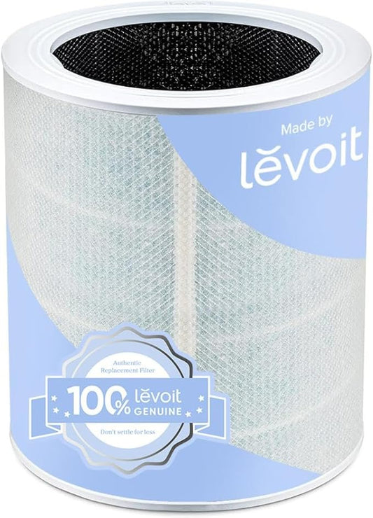 LEVOIT Genuine Core 600S-P Air Purifier Smoke Remover Replacement Filter, 4-in-1 Air Filters, Supports HEPA Sleep Mode, High-Efficiency Activated Carbon for Removal Core 600S-RF-SR, Blue, 1 Pack