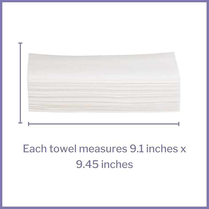 McKesson Multi-Fold Paper Towels for Bathroom or Kitchen, 1-Ply, White, 9.06 in x 9.45 in, 250 Towels, 1 Pack