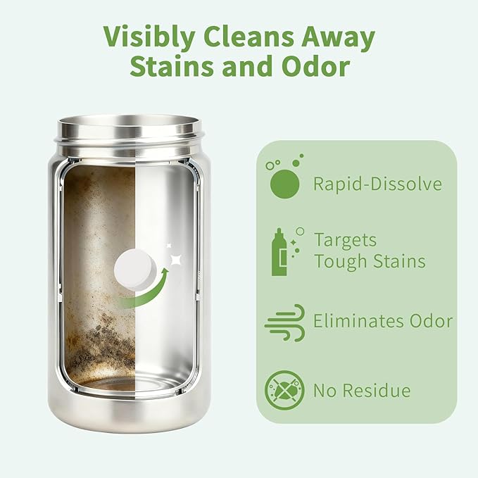 Water Bottle Cleaning Tablets, Water Bottle Cleaner, Bottle Cleaner Tablets 24 Count