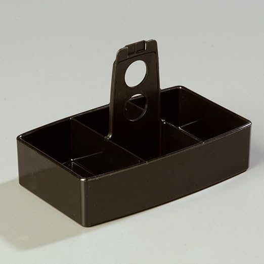 Carlisle FoodService Products Sugar Caddy for Kitchens, Plastic, 50 Packets, Black