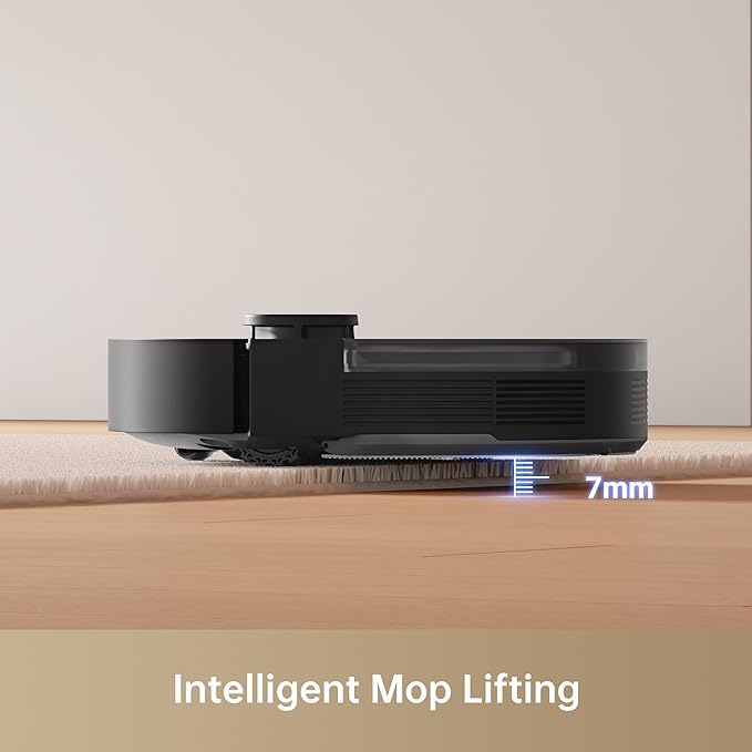 Mova S10 Robot Vacuum Cleaner with 7000Pa Suction, 260 Mins Run Time, Liftable Brush, Self-Charging Robotic Vacuum Cleaner for Home, Pet Hair, Hard Floors, App & Voice Control