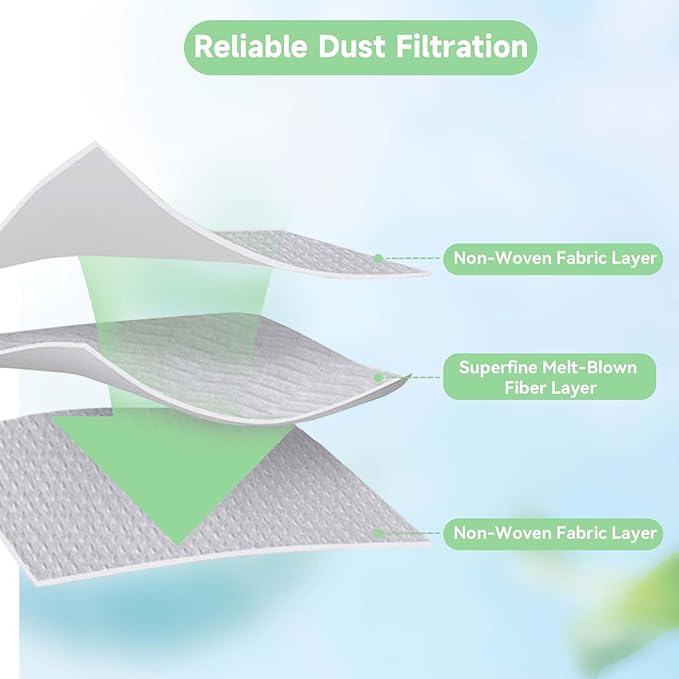 6 Pack Q5 Vacuum Bags for Roborock Q7 M5+, Q10 S5+, Q5 Max+, Q10 X5+, Q8 MAX+, Q7 MAX+, S7 Max Ultra, S8+ Robot Vacuum - Disposable Dirt Disposal Bags