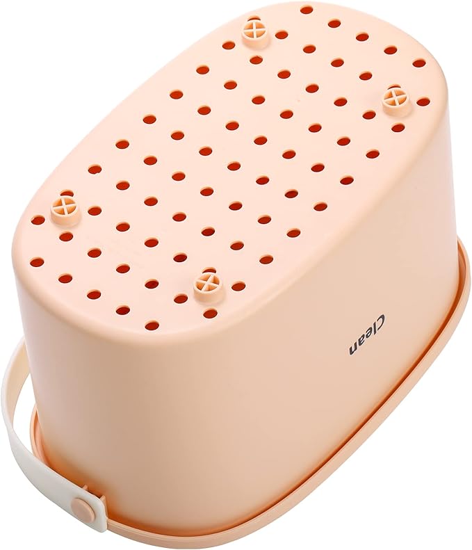 Frcctre 3 Pack Plastic Shower Caddy Basket with Handle, Portable Plastic Storage Basket Tote Organizer Bin Cleaning Caddy for Bathroom, Kitchen, College Dorm