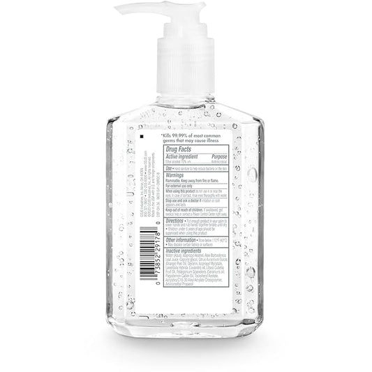 PURELL Advanced Hand Sanitizer Naturals with Plant Based Alcohol, Citrus Scent, 8 fl oz Pump Bottle (Pack of 4) - 9626-06-ECDECO
