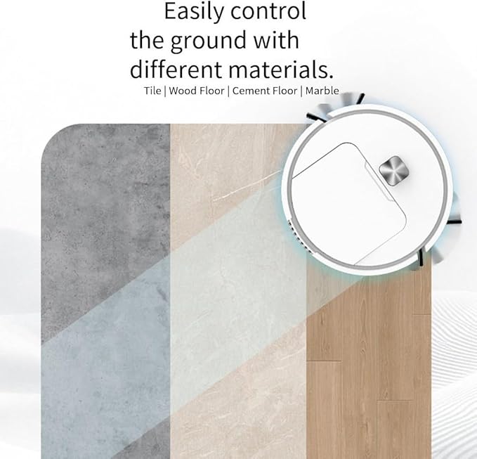 Smart Sweeping And Mopping Robot Vacuum Cleaner With Advanced Navigation And Long Lasting Battery For Efficient Home Floor Cleaning(Battery type White)