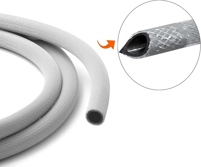 Dehumidifier Hose for Drainage 3/4" FHT, with Premium Brass Connectors (11FT)
